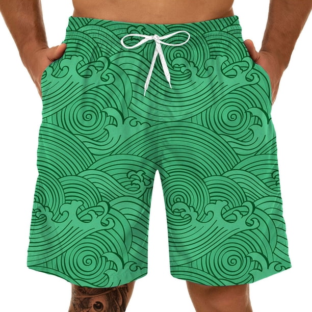 WILLBEST Pantalones Cortos Deportivos de Verano para Hombre, de Talla Grande, con Estampado 3D