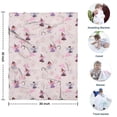 thumbnail image 4 of Light Pink Fairy Pattern Blanket,Comfortable Soft Flannel Throw Blanket,All Season,Warm Lightweight Blankets for Sofa Bed Couch Living Room Chair,30"x40", 4 of 4