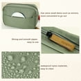thumbnail image 3 of Unique Bargains Cosmetic Bag Large Capacity Makeup Bag Portable Storage Bag Women Cosmetic Pouch for Lipsticks Green, 3 of 7