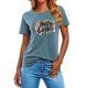 thumbnail image 3 of Mujeres Manga Corta de Verano Tops Pascua Impresa Cuello Redondo, Blusa de Moda Casual para la Primavera, 3 of 5