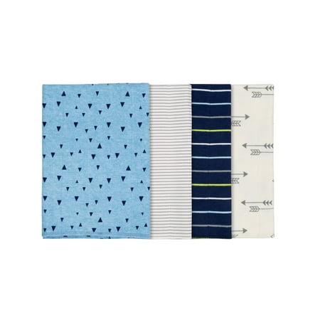 Gerber Flannel Burp Cloths - Gerber Assorted Flannel Burp Cloth Set, 4pk (Baby Boys)