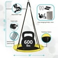 thumbnail image 3 of SkyBound  Flying Saucer Tree Swing for Kids, Outdoor Tree Swing for Adults Support Up to 600lbs, 3 of 8