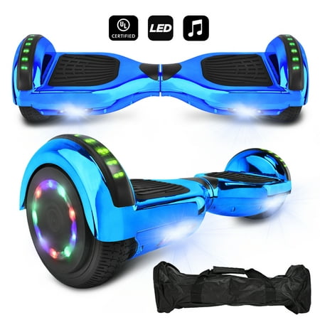 Cho 6.5 inch Hoverboard Electric Smart Self Balancing Scooter Hoover Board with Built in Speaker LED Light UL2272