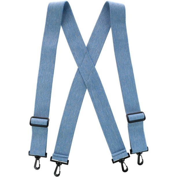 CTM CTM® Elastic XBack Suspenders with Plastic Hook Ends (Men's