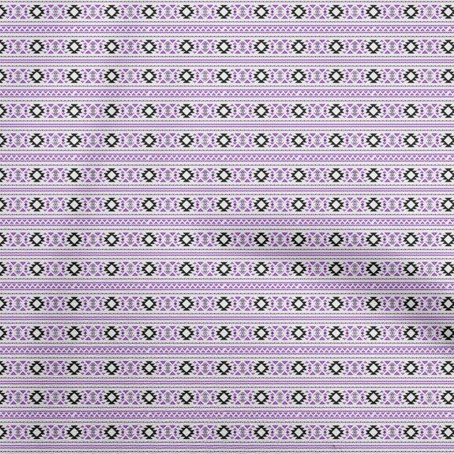 oneOone Rayon Purple Fabric Tribal Craft Projects Decor Fabric Printed By The Yard 56 Inch Wide