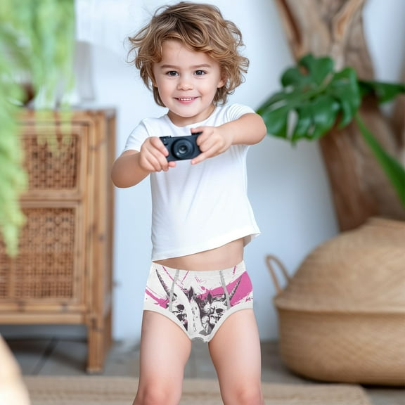 Ckdifva Unicorn Skeleton Boys Underwear Briefs Cotton Panties Active Stretch Briefs One Pack