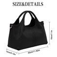 thumbnail image 2 of Women Top Handle Satchels Leather Handbags Large Capacity Work Tote Shoulder Crossbody Bags,Black, 2 of 6