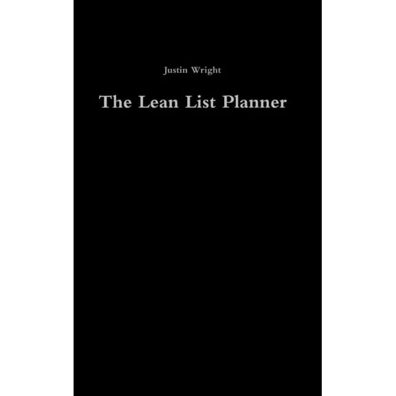 The Lean List Planner, (Hardcover)