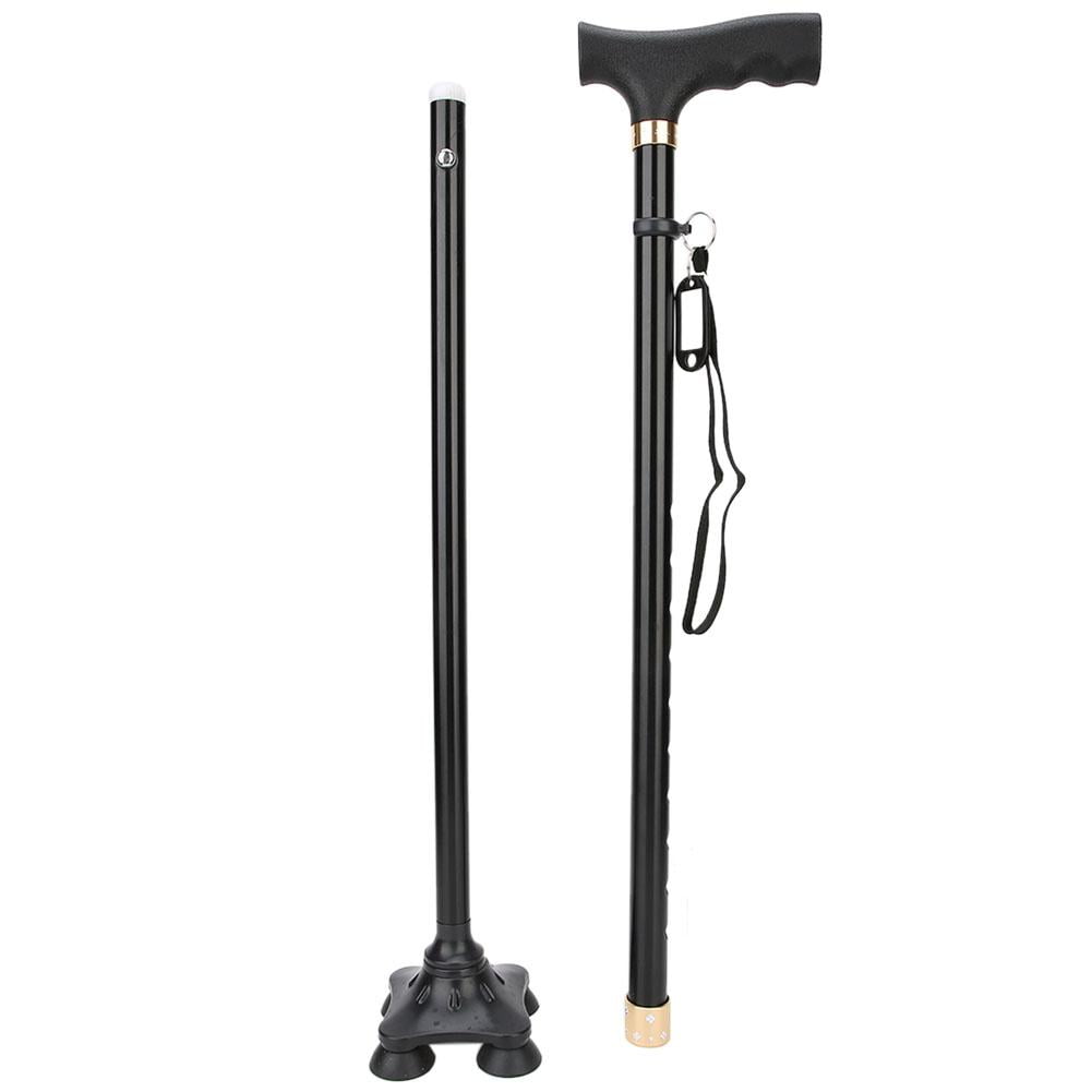 Kritne Cane with T Handle, Height Adjustable Aluminum Alloy Cane with T