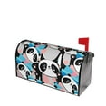 thumbnail image 2 of Bingfone Panda Cute Pink Hearts Magnetic Mailbox Cover Standard Size For Garden Yard Outdoor Decorations-25.5x21 In, 2 of 7