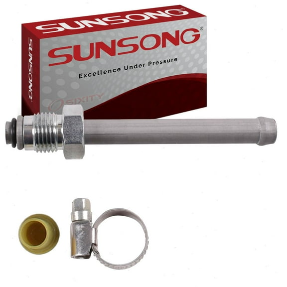 Sunsong From Gear Power Steering Return Line End Fitting compatible with GMC Sierra 2500 HD 2001-2010