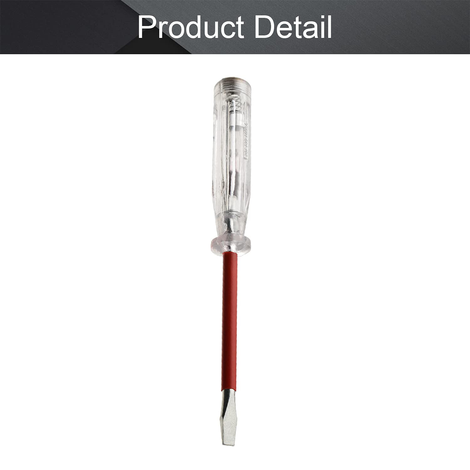 Voltage Detector Pen Light Circuit Tester Electric Test Pen Screwdriver 5mm Slot AC100-1000V uxcell Tester Screwdriver