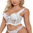thumbnail image 1 of Frilly Lace Bra for Women  Underwire Bralette for Summer Lingerie, 1 of 9