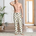 thumbnail image 4 of Salouo Cute Little Bee Print Pajama Pants for Men, Lounge Pants Elastic Waistband Casual Men's sleepwear Loungewear Sleep Pajama Pant -Medium, 4 of 7