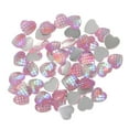 thumbnail image 1 of Color De Rosa Multi Del Corazón Del Color Del Cabo De La Sirena Fishscale De La Resina De 50pcs 12m M Sunnimix Estilo de Fishscale, 1 of 8