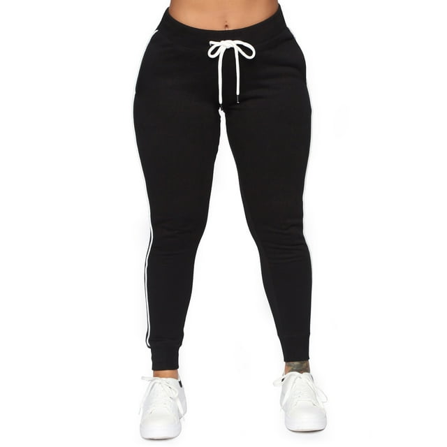 Aiyino Women L-5XL Plus Size High Waisted Sweatpants Drawstring Jogger ...