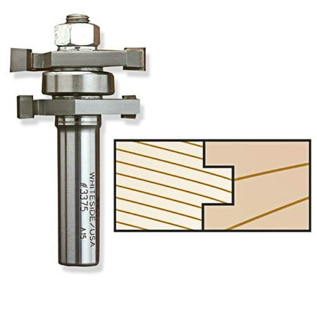 

Whiteside Router Bits 3375 Tongue and Groove Assembly with 1-5/8-Inch Large Diameter and 1/2-Inch to 13/16-Inch Cutting Length