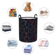 thumbnail image 4 of Balery Colorful Balloons Cesta de ropa redonda con asas, impermeable, independiente, para ropa, juguetes, dormitorio y familia-Small, 4 of 6
