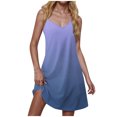 thumbnail image 3 of ZZwxWA Women's Casual Sundress Summer Camisole Boho Beach Dress V Neck Tank Dresses, 3 of 5