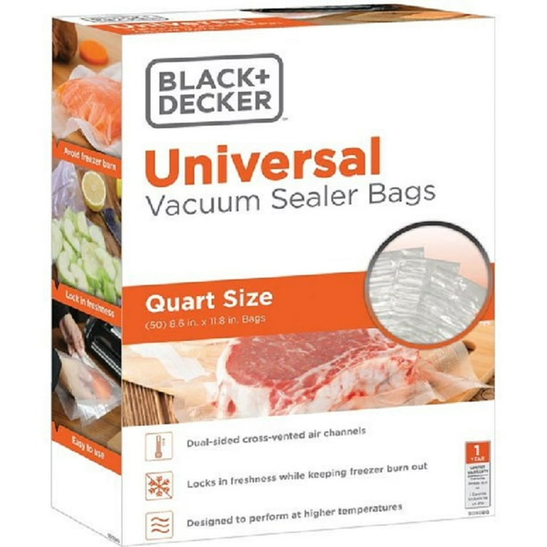  Black + Decker BD8173 Vacuum Sealer, Standard, Silver & Black :  Everything Else
