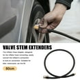 thumbnail image 2 of Unique Bargains 80cm 31' Tire Valve Stem Extension Inflator Extension Hose Universal Fit for Car Bicycle Quick Connect, 2 of 7