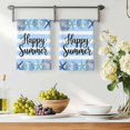 thumbnail image 3 of Coastal Seashell Kitchen Towels Set of 1, Summer Ocean Starfish Conch Blue Stripes Absorbent Dish Towels for Kitchen, Microfiber Hand Towel, Quick Drying Tea Towel for Cleaning Decorative Dishcloths, 3 of 7