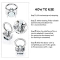 thumbnail image 3 of 6 anillos de acero inoxidable, ganchos para altavoces, anillos colgantes, accesorios para colgar marcos de aviones, colgantes livianos, 3 of 5
