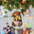 Christmas Decor Hanging Ornament 2024 Funny Animal Acrylic Home and