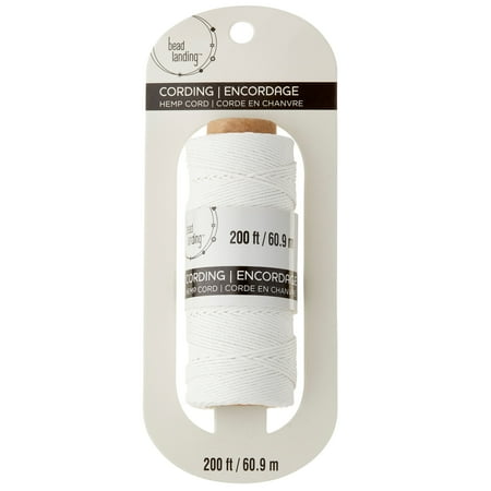 UPC: 0886946451997 | Bead Landing™ Hemp Cord Spool White 20 lb.