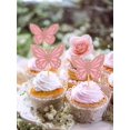 thumbnail image 2 of 12pcs Sweet Two Layer Butterfly Cupcake Toppers Glitter Butterfly Cupcake Picks ForWedding Engagement Bridal Shower Birthday Party Cake Topper Decorat, 2 of 5