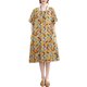 thumbnail image 1 of Vestido suelto de mujer Vestido bohemio con estampado floral con bolsillos Manga corta Cuello r Abanopi Vestido, 1 of 7