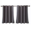 thumbnail image 5 of SATRINO Coffee Kitchen Blackout Short Curtain Panels for Bedroom, Thermal Insulated Grommet Top Blackout Draperies and Drapes (2 Panels, W36 x L29 -Inch, Coffee), 5 of 8