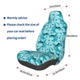 thumbnail image 3 of Naloa Shark Wearing Sunglasses Car Seat Covers Universal Front Seat Coves for Car Accessories ,Padded Car Covers for Automotive, SUV, Truck, and Van, 3 of 5