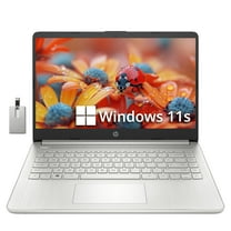 HP Stream 14" HD BrightView Laptop, Intel Celeron N4120, 8GB RAM, 256GB Storage (128GB eMMc 128GB USB Card), Intel UHD Graphics, 720p HD Webcam, 1 Year Office 365, WiFi 5, Bluetooth, Win 11s, Silver