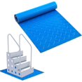 thumbnail image 1 of Non-Slip Pool Ladder Mat 9x35 Inch, Anti-Slip Protection for Pool Steps with PVC Texture (Blue), 1 of 5