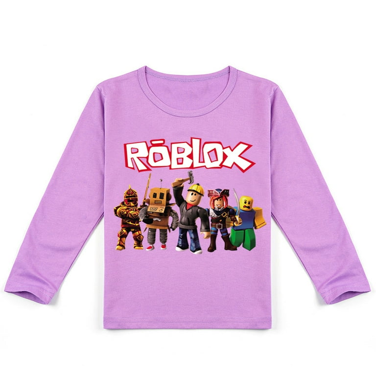 Bzdaisy ROBLOX T-shirt for Kids - Fun Gaming Design - Suitable for Boys and  Girls Who Love ROBLOX - Soft and Comfortable Fabric - Long Sleeve Tee for  Casual Wear and Outdoor