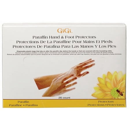 26 - Count , Gigi Paraffin Hand and Foot Protectors , Hair Scalp Skin Body - Pack of 1 w/ SLEEK Teasing Comb
