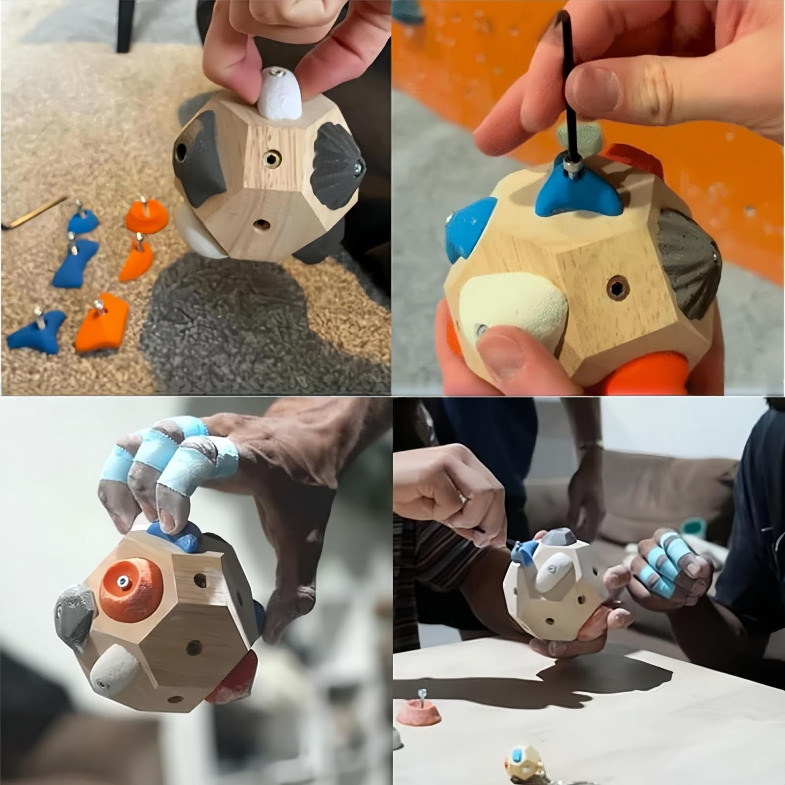 Handcrafted Climbing Blocks,Boulder Block for Climbers, Finger Strengthener & Grip Trainer for Rock Climbers, Bouldering Training Tool - Ideal Gift for Beginners & Professionals
