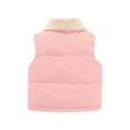 thumbnail image 3 of Ruyang Kids Fleece Vest Toddler Boys Girls Winter warm Sleeveless Puffer Jackets Water-proof Button Lapel Quilted Gilet, 3 of 3