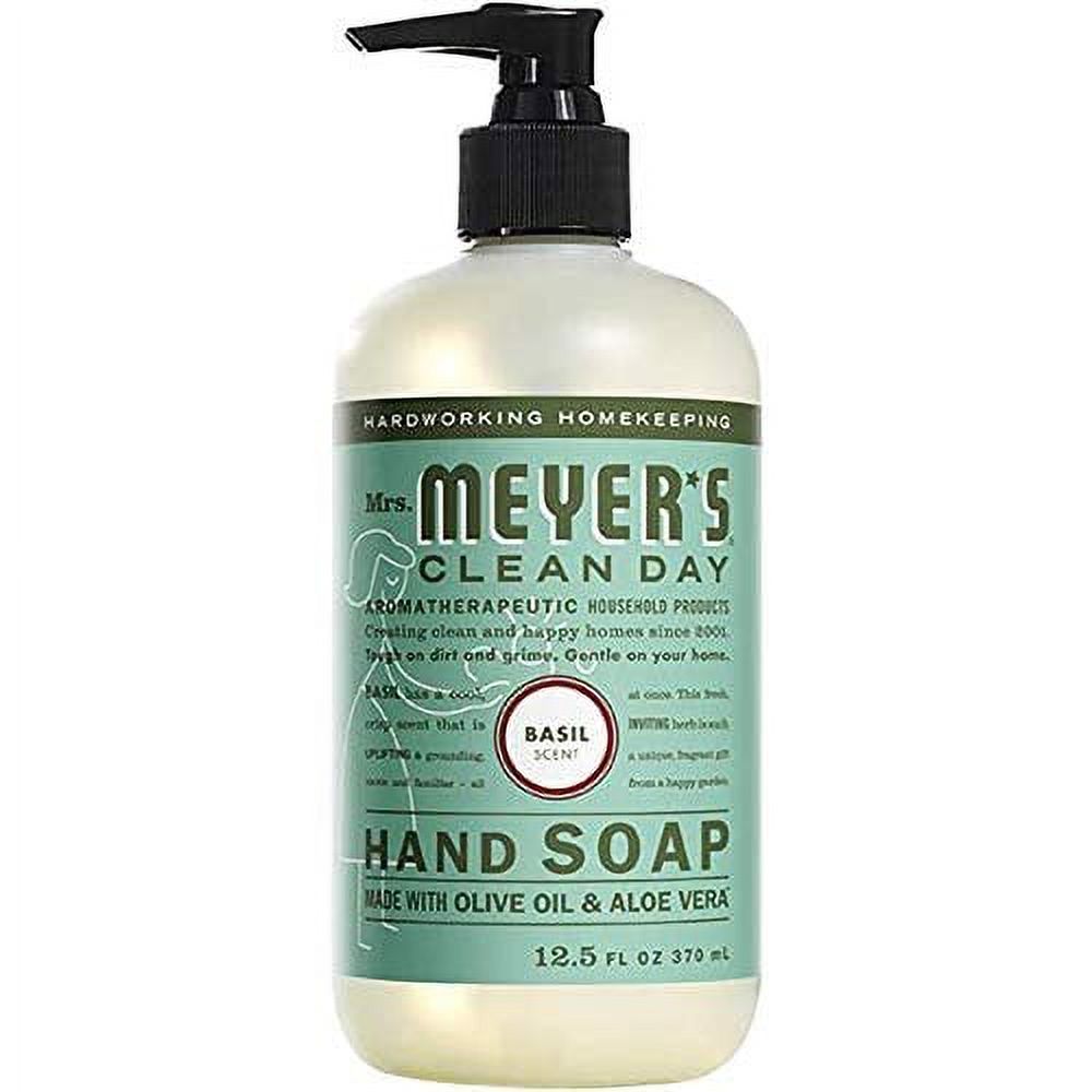 Mrs. Meyers Clean Day, 2 Packs Liquid Hand Soap 12.5 OZ, 2 Packs Hand Lotion 12 OZ, Basil, 4-Packs - image 2 of 3