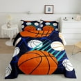 thumbnail image 2 of Feelyou Cartoon Basketball Game Full Size Comforter Sets, Sport Gaming Gamer Bedding Comforter Set, Teens Kids Boys Girls Reversible Bedding Sets, Microfiber Bedroom Decor, 3pcs, 2 of 8