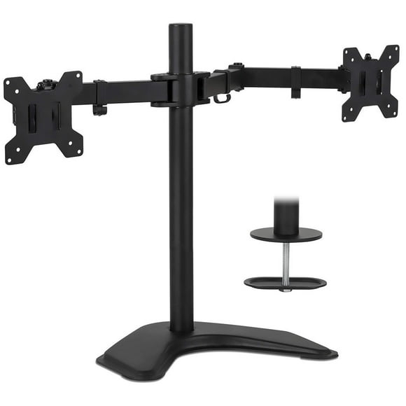 axGear Dual Monitor Stand Adjustable Desk Mount Holder Screen Arm for Led LCD 13 - 27 Inch