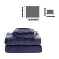 thumbnail image 4 of Qiweii Elegant Soft Velvet Flannel Sheet Set, Anti Static Non Pilling, Cozy Warm Fuzzy Fleece Bedding for Home, 4 of 6