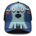thumbnail image 2 of Design Pattern Baseball Cap – Stylish Spliced Design Adjustable Trucker Hat with Full Print Front & Brim, Breathable Cotton Blend Snapback for Sports, Travel & Daily Wear, 2 of 3