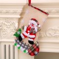 thumbnail image 2 of Merry Christmas Socks Christmas Tree Ornaments Sack Xmas Gift Candy Bag Cute Fabrics with Ornaments Navidad Decor, 2 of 7