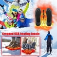 thumbnail image 2 of USB Rechargeable Heated Insoles Adjustable Thermal Warm Inserts for Winter Outdoor Sports Cold Weather Boots, 2 of 6