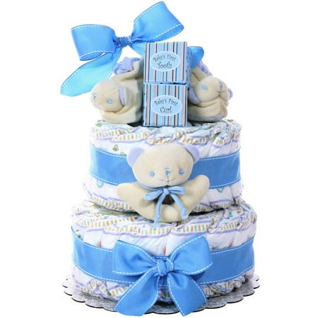 Alder Creek Baby Boy Diaper Cake, 44 pc