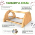 thumbnail image 3 of Mini Chick Perch With Mirror, Mini Chick Roost, Strong Bamboo Roosting Bar For Coop Brooder Training Perch Toys, 3 of 5