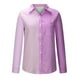 thumbnail image 4 of Cárdigan Para Mujer Raya Contraste Impresión Manga Larga Camisa de Un Solo Pecho Solapa Top Odeerbi  ODB184839, 4 of 8