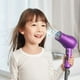 thumbnail image 3 of Secador de pelo compacto Wazor de 1000 W para niños y pintura vertida. Minisecador de viaje para autocaravana. Secador iónico ligero con concentrador y botón de aire frío. Morado., 3 of 5
